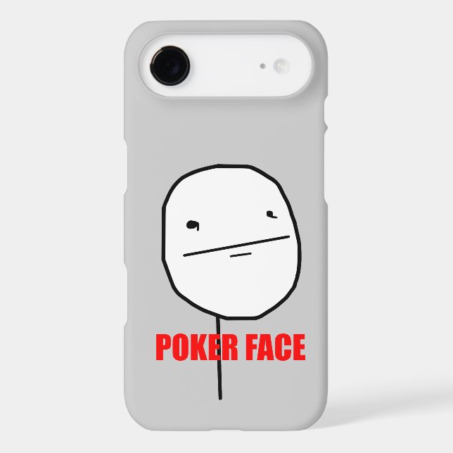 Poker Face Meme Case-Mate iPhone Case (Back)
