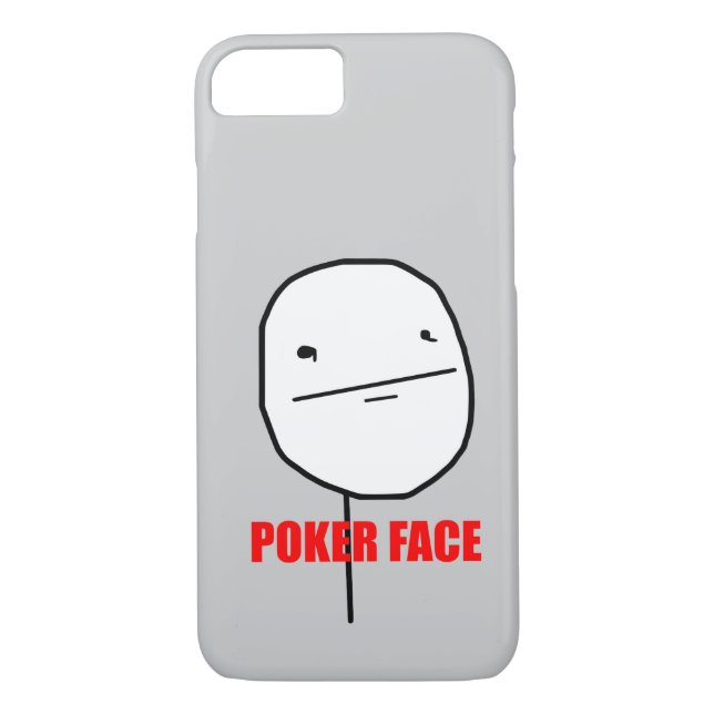 Poker Face Meme Case-Mate iPhone Case (Back)