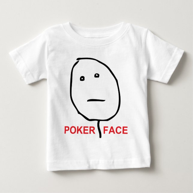 Poker Face Rage Face Meme Baby T-Shirt (Front)