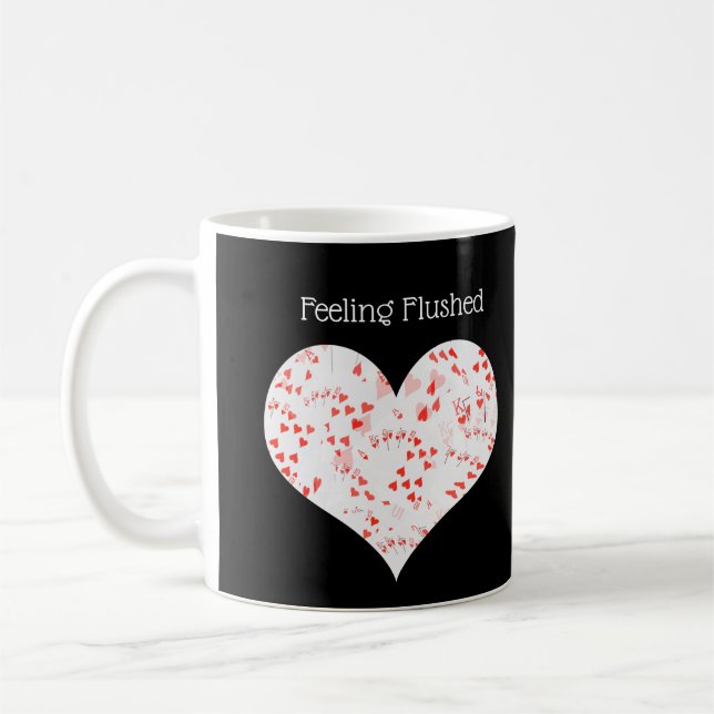 Poker Feeling Flushed, Coffee Mug (Left)