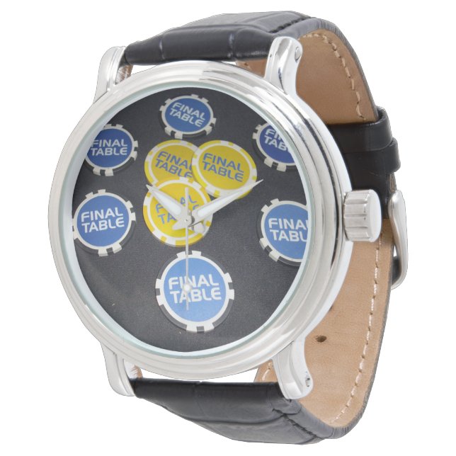Poker Finals Table Chips, Watch (Angled)