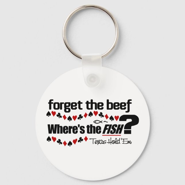 Poker Fish keychain (Front)