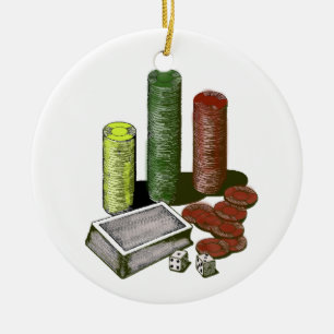 Poker gaming gambling Ornament