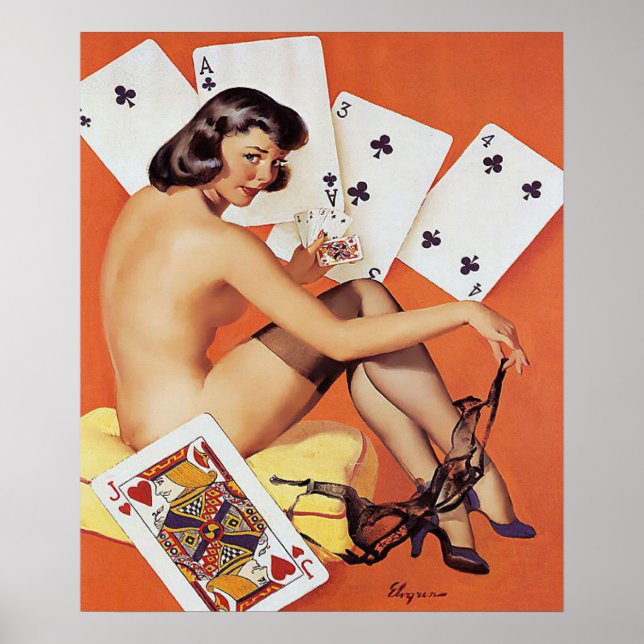 poker,gaming,pin up girls, pin up,pinups poster (Front)