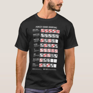 Poker Hand Ranking with Visuals T-Shirt