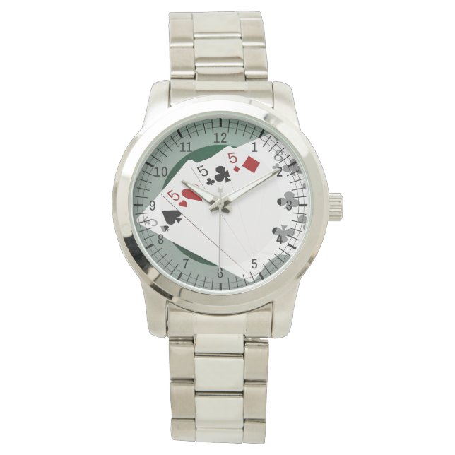 Poker Hands - Four Of A Kind - Fives and Eight Watch (Front)