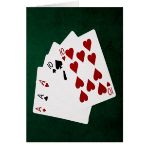Poker Hands - Full House Ace and Ten