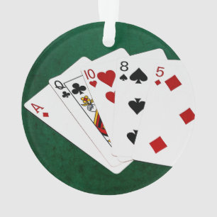 Poker Hands - High Card - Ace Ornament