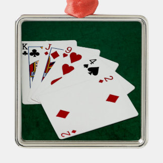 Poker Hands - High Card - King Metal Ornament