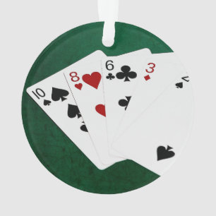 Poker Hands - High Card - Ten Ornament