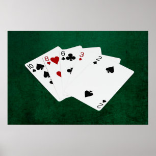 Poker Hands - High Card - Ten Poster