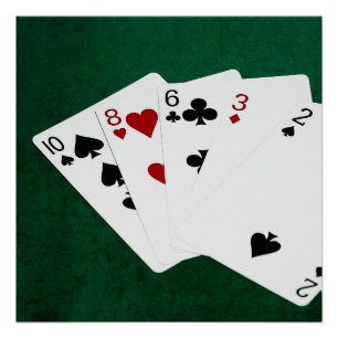 Poker Hands - High Card - Ten Poster