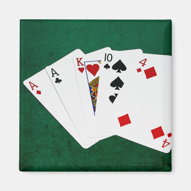 Poker Hands - One Pair - Ace Magnet (Front)
