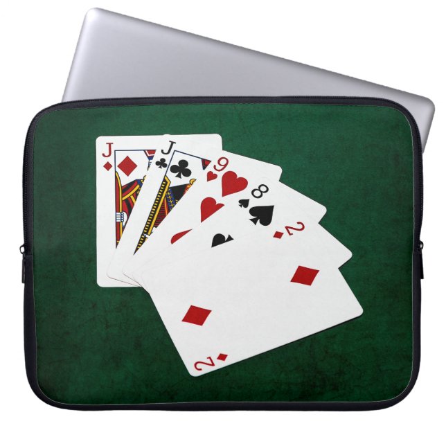 Poker Hands - One Pair - Jack Laptop Sleeve (Front)