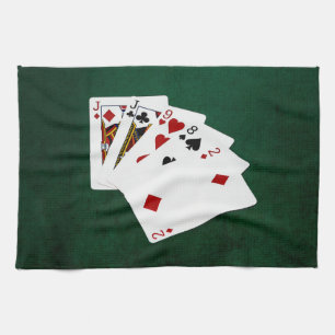 Poker Hands - One Pair - Jack Tea Towel