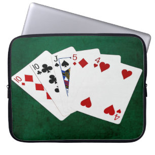 Poker Hands - One Pair - Ten Laptop Sleeve