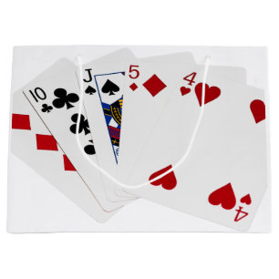 Poker Hands - One Pair - Ten Large Gift Bag