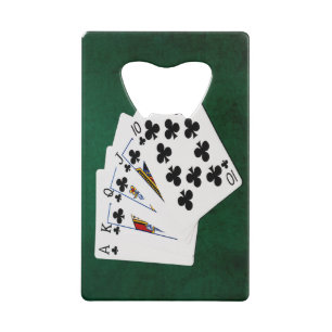 Poker Hands - Royal Flush - Clubs Suit