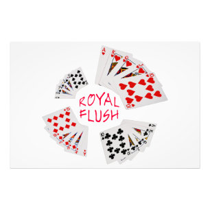 Poker Hands - Royal Flush Photo Print