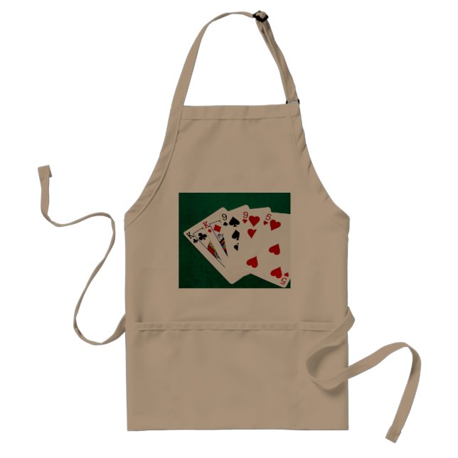 Poker Hands - Two Pair - King, Nine Standard Apron (Front)