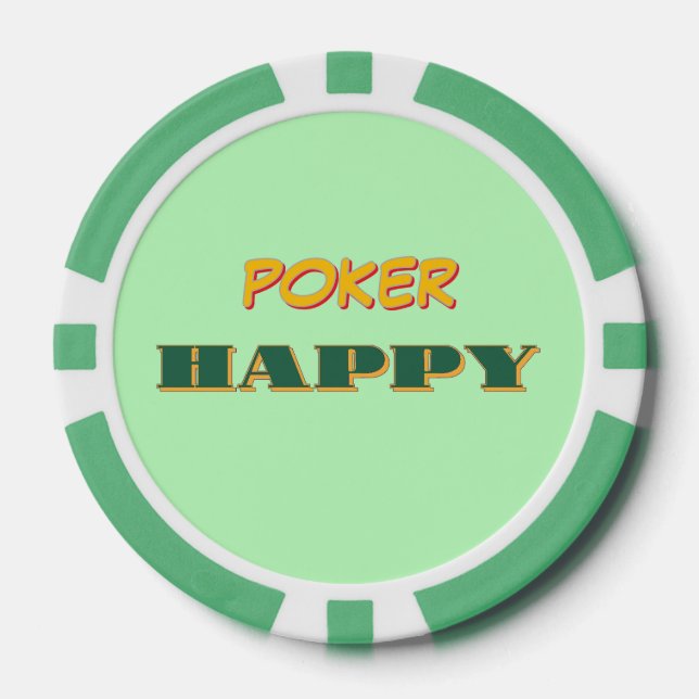 Poker Happy Green  Chips (Front)