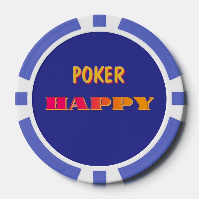 Poker Happy  Poker Chips (Front)