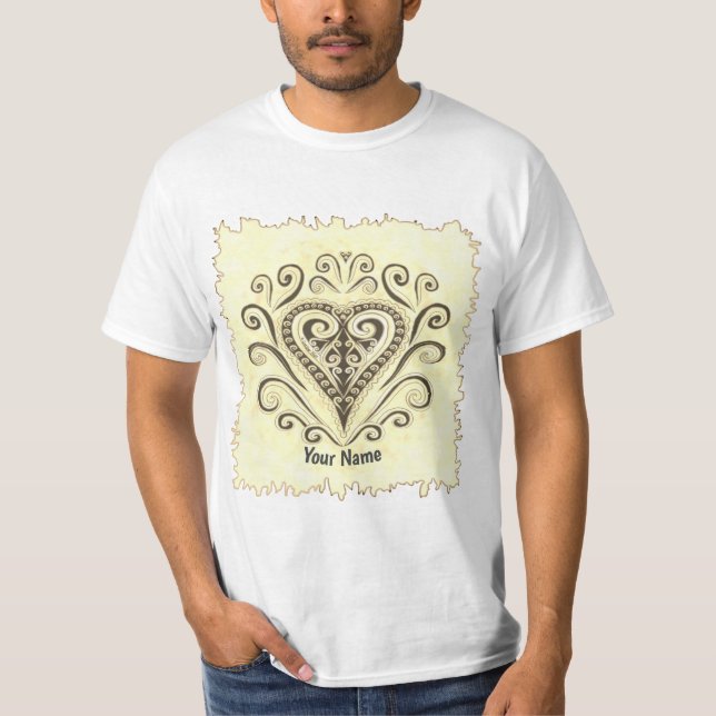 Poker Hearts  T-Shirt (Front)