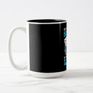 Poker If You Win It Is Luck Two-Tone Coffee Mug