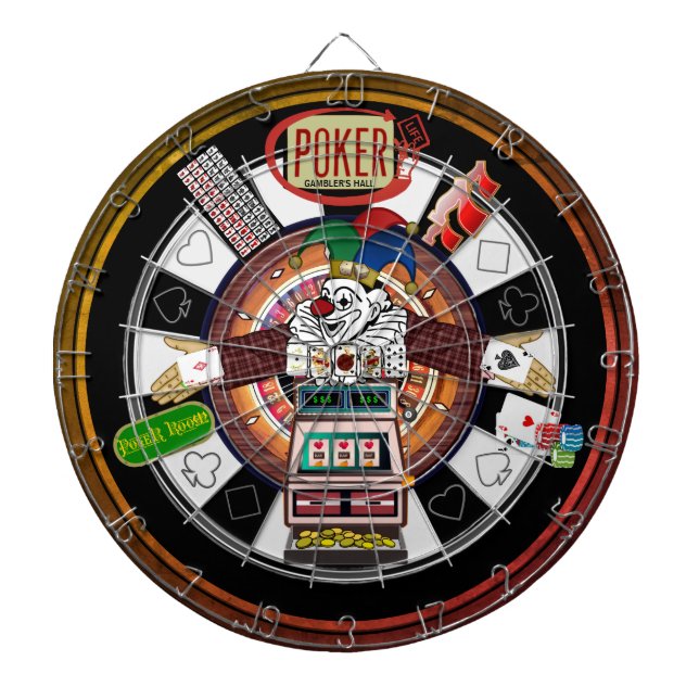 Poker Life Gambler's Hall Dart Board (Front)