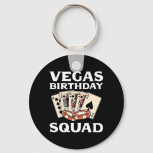 Poker Lover Poker Birthday Squad Key Ring