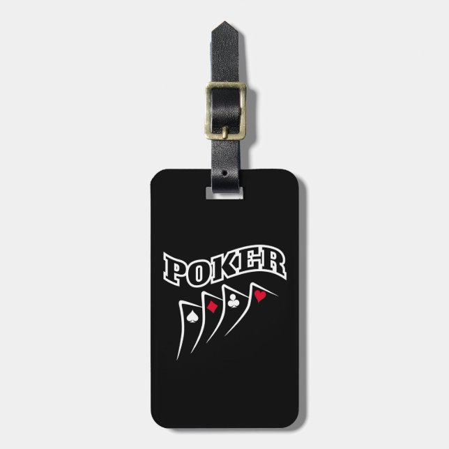 Poker Luggage Tag (Front Vertical)