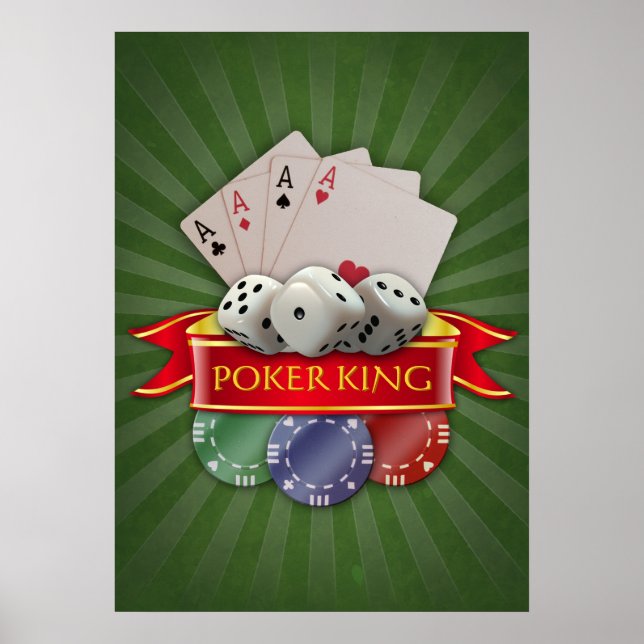 Poker Mania - Cards, Dices, Chips Poster (Front)