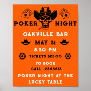 Poker Night Competition Poster
