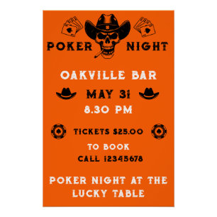 Poker Night Competition Poster