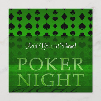 Poker Night Invitation