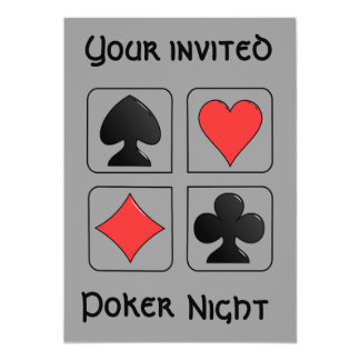 Poker Night Invitations