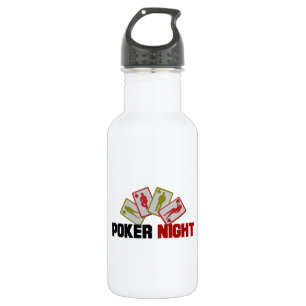 Poker Night with Playing Cards 532 Ml Water Bottle