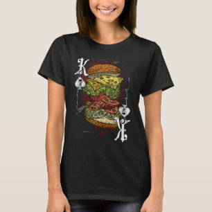 Poker Player Apparel Spades King Burger T-Shirt