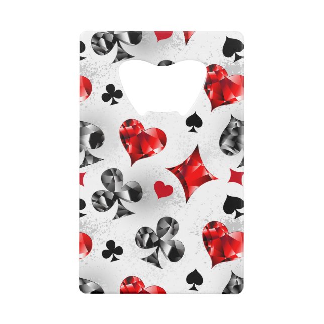 Poker Player Gambler Playing Card Suits Las Vegas (Front)
