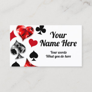 Poker Player Gambler Playing Card Suits Las Vegas