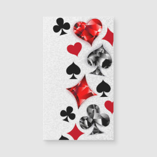 Poker Player Gambler Playing Card Suits Las Vegas