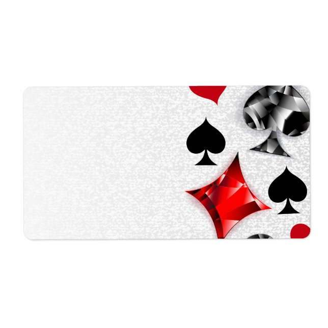 Poker Player Gambler Playing Card Suits Las Vegas (Front)