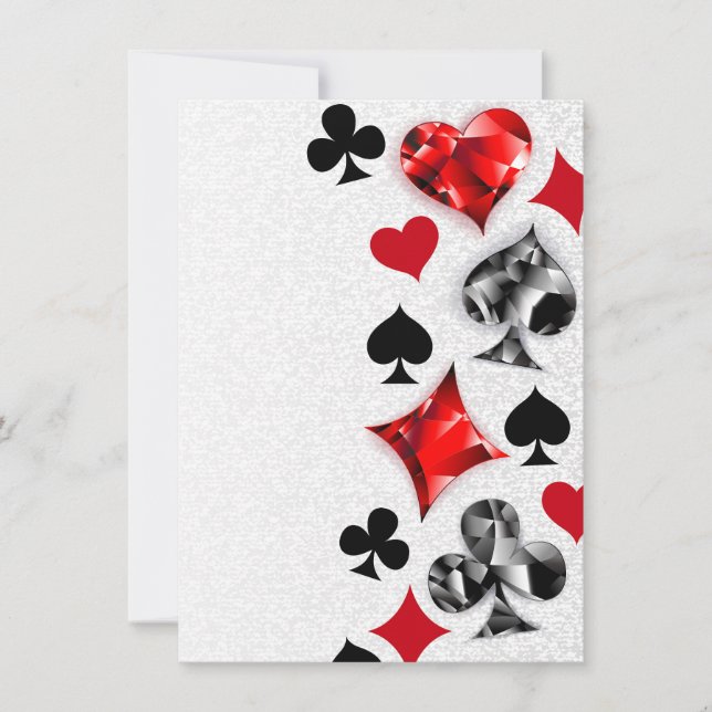 Poker Player Gambler Playing Card Suits Las Vegas (Front)