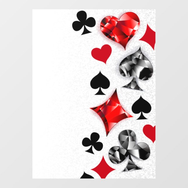 Poker Player Gambler Playing Card Suits Las Vegas (Sheet)