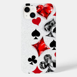 Poker Player Gambler Playing Card Suits Las Vegas Case-Mate iPhone 14 Plus Case
