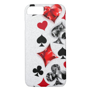 Poker Player Gambler Playing Card Suits Las Vegas iPhone 8/7 Case