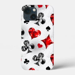 Poker Player Gambler Playing Card Suits Las Vegas iPhone 13 Mini Case