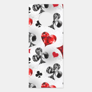 Poker Player Gambler Playing Card Suits Las Vegas Door Hanger