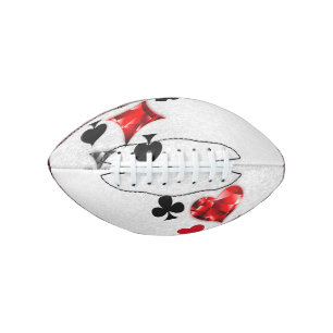 Poker Player Gambler Playing Card Suits Las Vegas Football