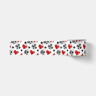 Poker Player Gambler Playing Card Suits Las Vegas Grosgrain Ribbon